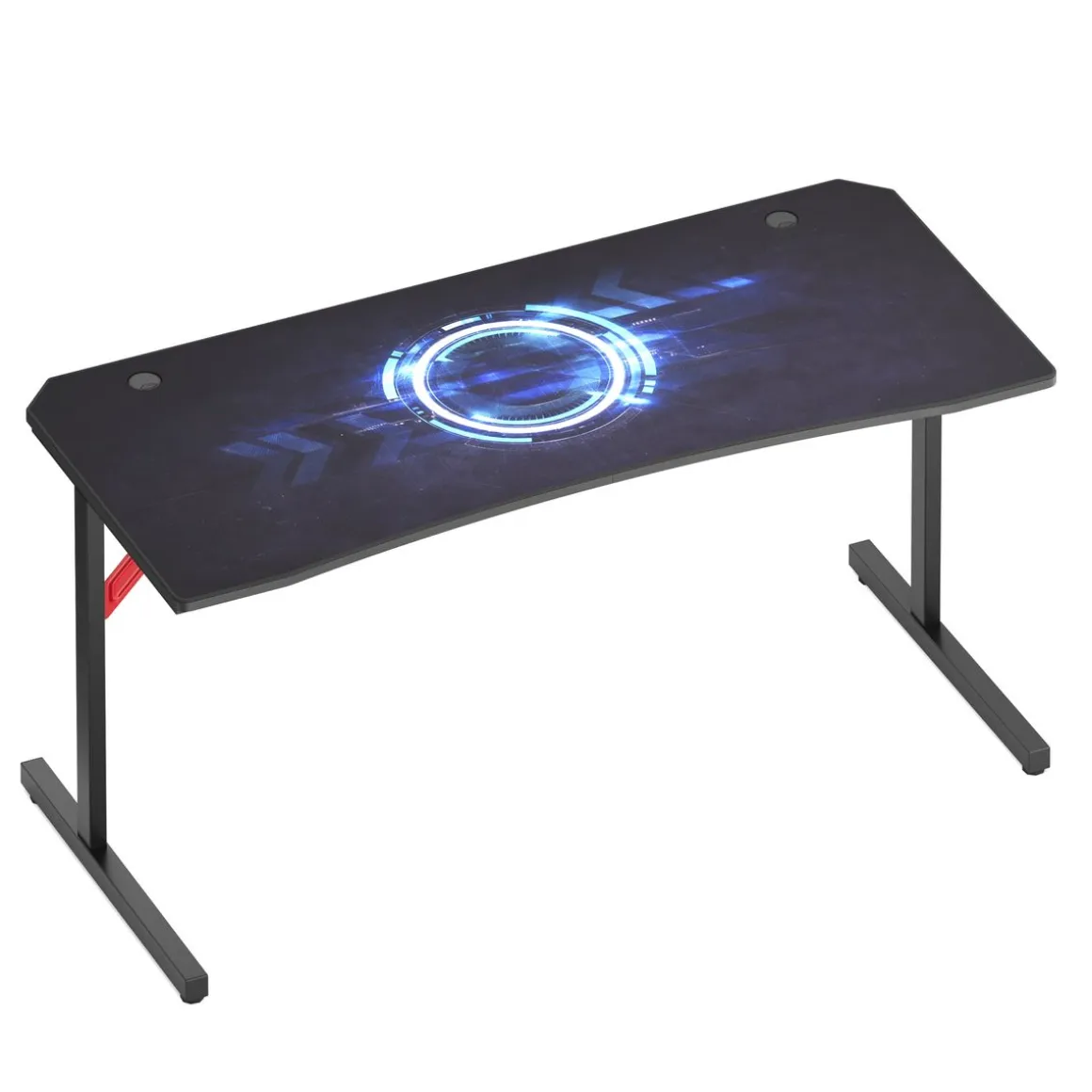 Gamingtisch 160 x 70 x 75 cm schwarz