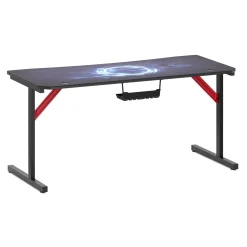 Gamingtisch 160 x 70 x 75 cm schwarz