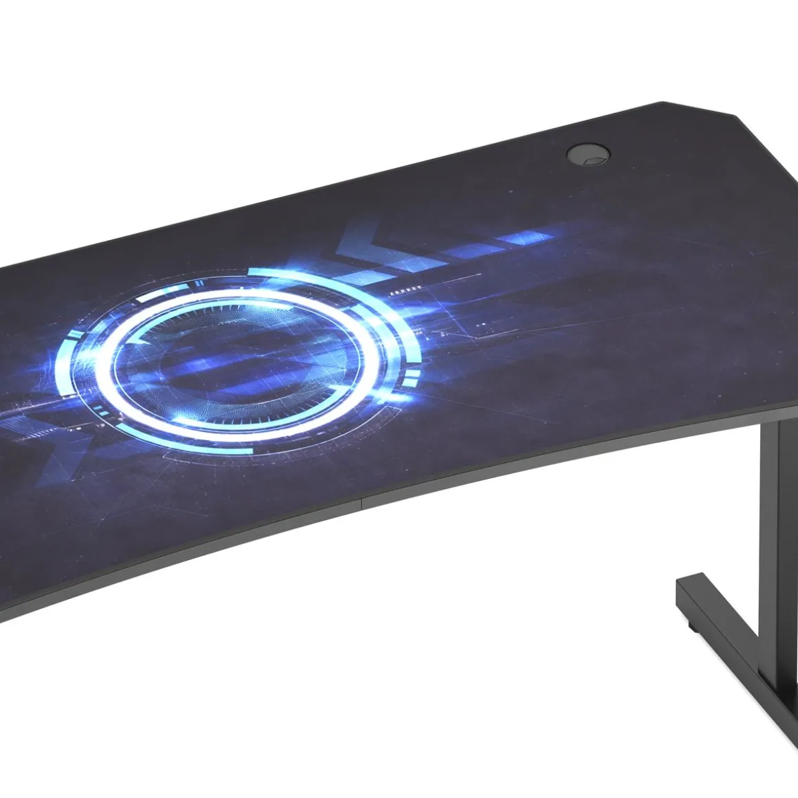 Gamingtisch 160 x 70 x 75 cm schwarz
