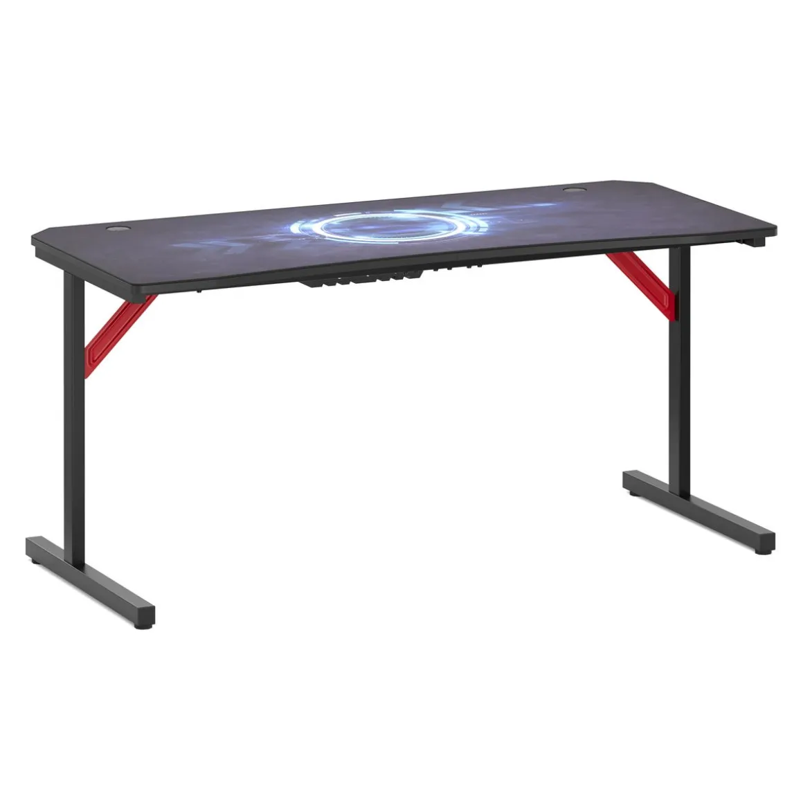 Gamingtisch 160 x 70 x 75 cm schwarz