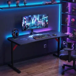 Gamingtisch 160 x 70 x 75 cm schwarz