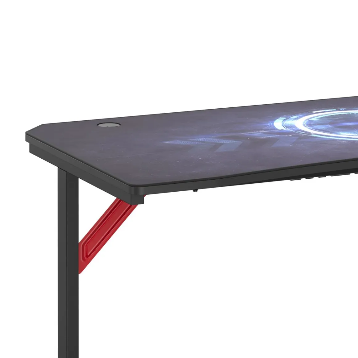 Gamingtisch 160 x 70 x 75 cm schwarz