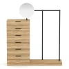 Garderobe DIMITRIOS 145 x 164 cm braun/schwarz