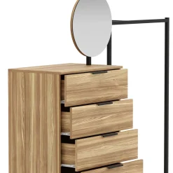 Garderobe DIMITRIOS 145 x 164 cm braun/schwarz