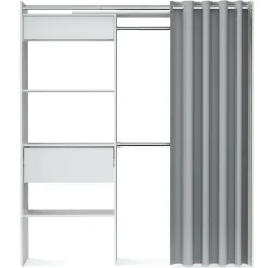 Garderobe Kleiderschrank GUEST 167 x 177 cm weiss
