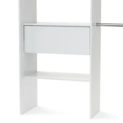 Garderobe Kleiderschrank GUEST 167 x 177 cm weiss