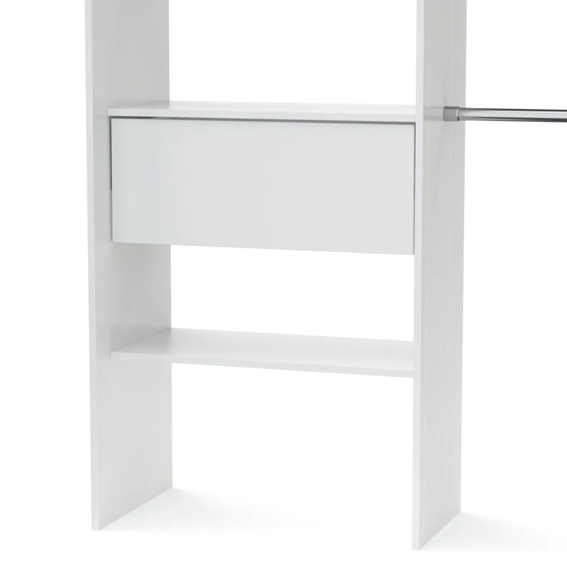 Garderobe Kleiderschrank GUEST 167 x 177 cm weiss