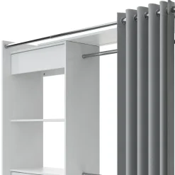 Garderobe Kleiderschrank GUEST 167 x 177 cm weiss
