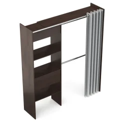 Garderobe Kleiderschrank GUEST 167 x 177 cm braun