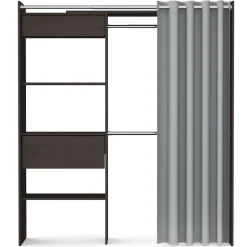 Garderobe Kleiderschrank GUEST 167 x 177 cm braun