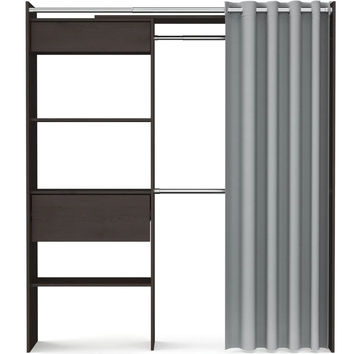 Garderobe Kleiderschrank GUEST 167 x 177 cm braun
