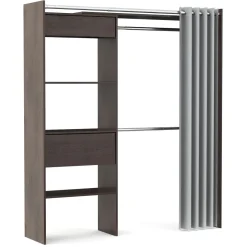 Garderobe Kleiderschrank GUEST 167 x 177 cm braun