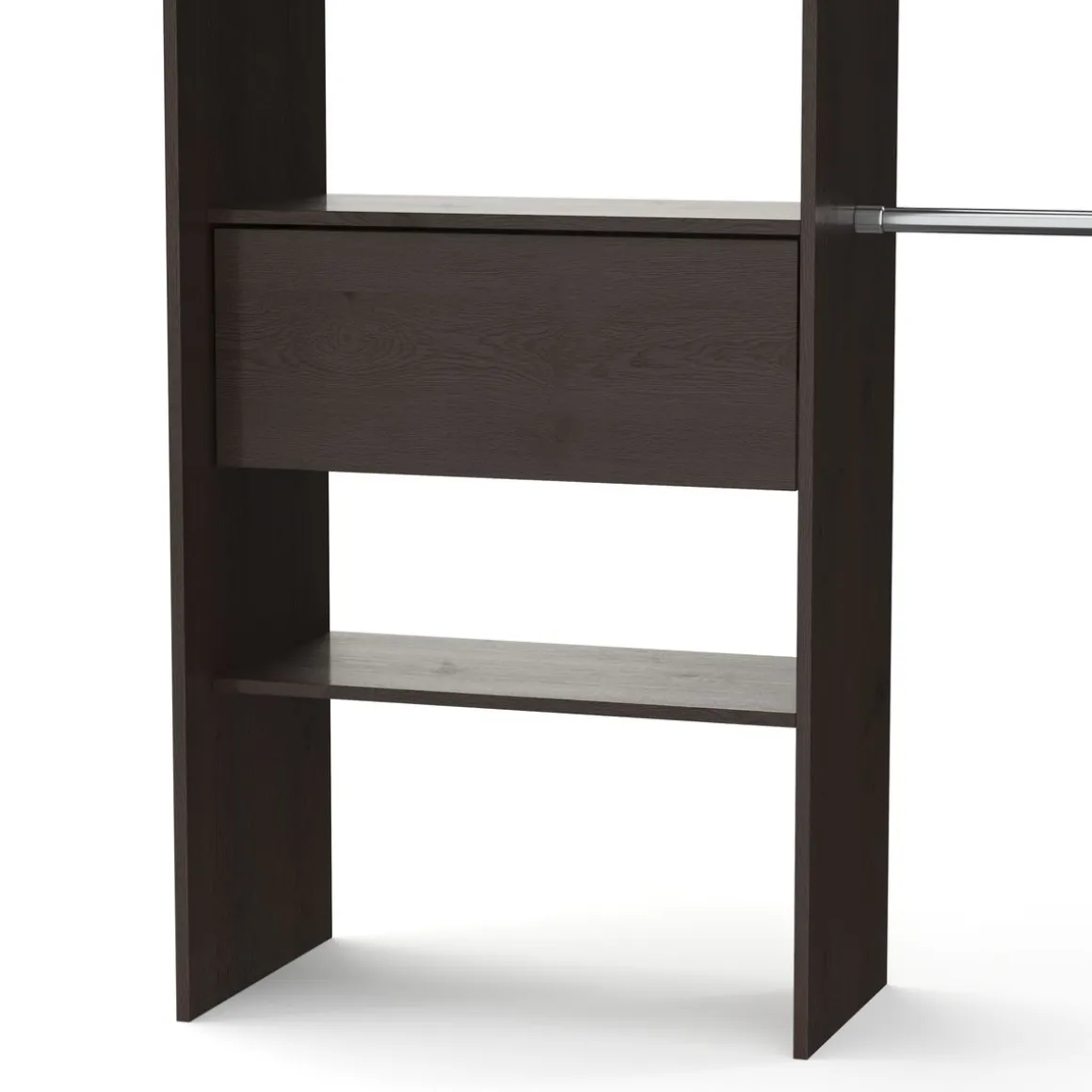 Garderobe Kleiderschrank GUEST 167 x 177 cm braun