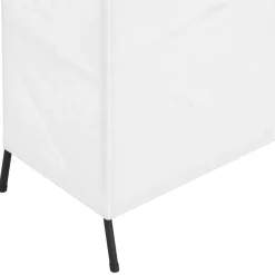 Garderobe Kleiderschrank mit Stoffbezug 105 x 172 cm schwarz/weiss