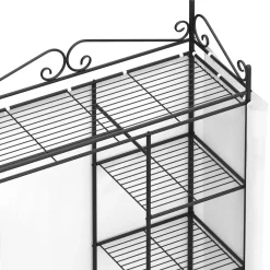 Garderobe Kleiderschrank mit Stoffbezug 105 x 172 cm schwarz/weiss