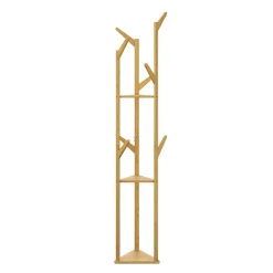 Garderobe Kleiderständer Bambus CONRAD 31 x 166 cm natur
