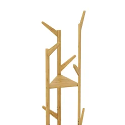 Garderobe Kleiderständer Bambus CONRAD 31 x 166 cm natur