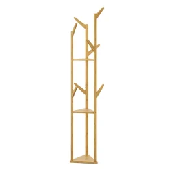 Garderobe Kleiderständer Bambus CONRAD 31 x 166 cm natur