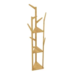 Garderobe Kleiderständer Bambus CONRAD 31 x 166 cm natur