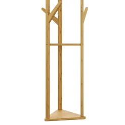 Garderobe Kleiderständer Bambus CONRAD 31 x 166 cm natur