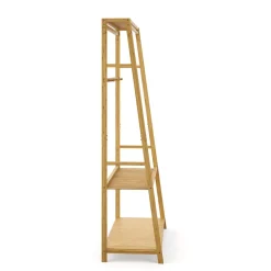 Garderobe Kleiderständer Bambus CURT 80 x 165 cm natur