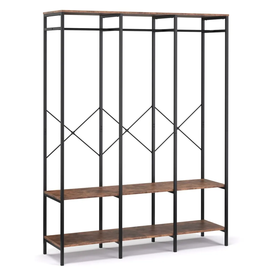 Garderobe Kleiderständer Vintage BONITA 141 x 180 cm