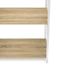 Garderobe Kleiderständer 60 x 167 cm braun/weiss