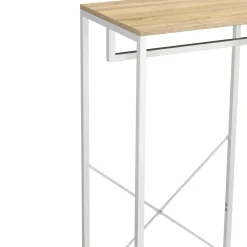 Garderobe Kleiderständer 60 x 167 cm braun/weiss