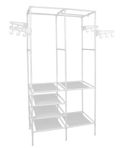 Garderobe Kleiderständer 86 x 174 cm weiss