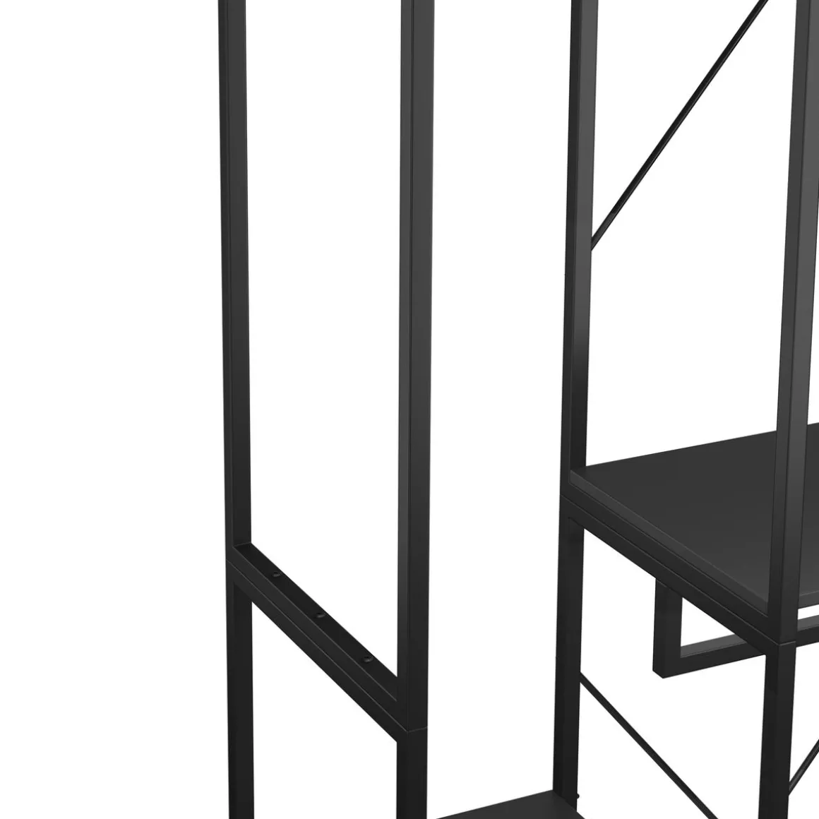 Garderobe Kleiderständer 90 x 204 cm schwarz