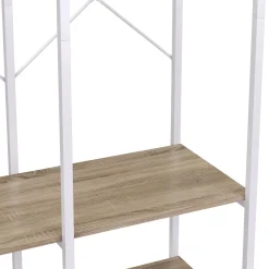 Garderobe Kleiderständer 94 x 180 cm weiss/braun
