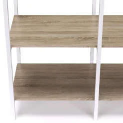 Garderobe Kleiderständer 94 x 180 cm weiss/braun