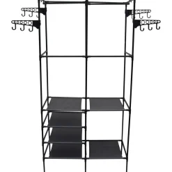 Garderobe Kleiderständer 86 x 174 cm schwarz