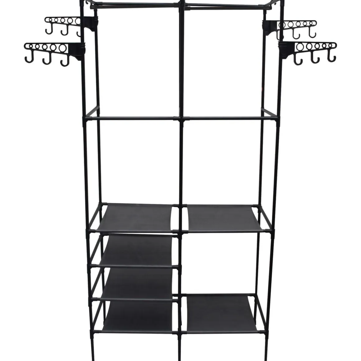 Garderobe Kleiderständer 86 x 174 cm schwarz