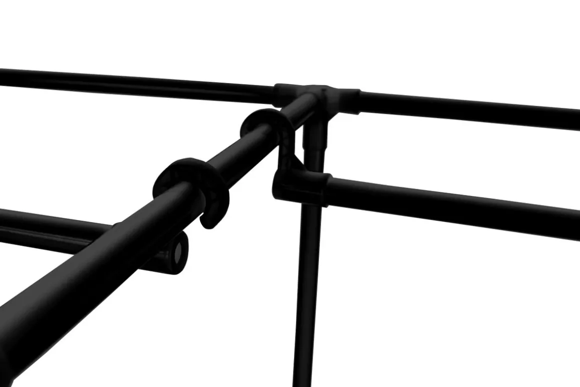 Garderobe Kleiderständer 86 x 174 cm schwarz