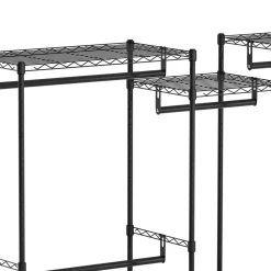 Garderobe Kleiderständer 189 x 195 cm schwarz