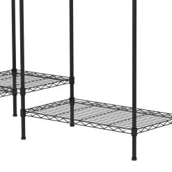 Garderobe Kleiderständer 189 x 195 cm schwarz