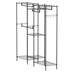 Garderobe Kleiderständer 189 x 195 cm schwarz