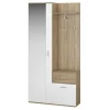 Garderobe NAZARIO 97 x 195 cm hellbraun/weiss