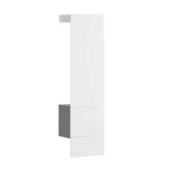 Garderobe RIMEL 52 x 191 cm weiss/anthrazit
