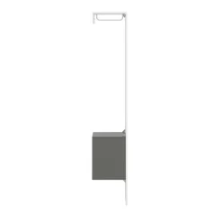 Garderobe RIMEL 52 x 191 cm weiss/anthrazit