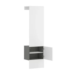 Garderobe RIMEL 52 x 191 cm weiss/anthrazit