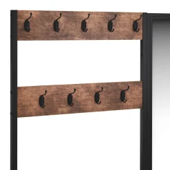 Garderobe Schuhregal mit Spiegel Vintage BONITA 90 x 185 cm