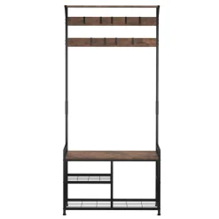 Garderobe Schuhregal Vintage BONITA 84 x 182 cm