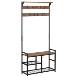 Garderobe Schuhregal Vintage BONITA 84 x 182 cm