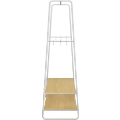 Garderobe Schuhregal 100 x 160 cm hellbraun/weiss