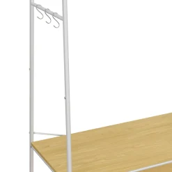 Garderobe Schuhregal 100 x 160 cm hellbraun/weiss