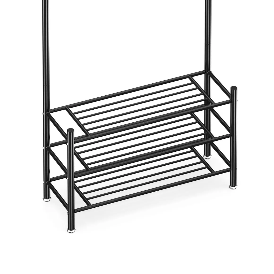 Garderobe Schuhregal 80 x 186 cm schwarz