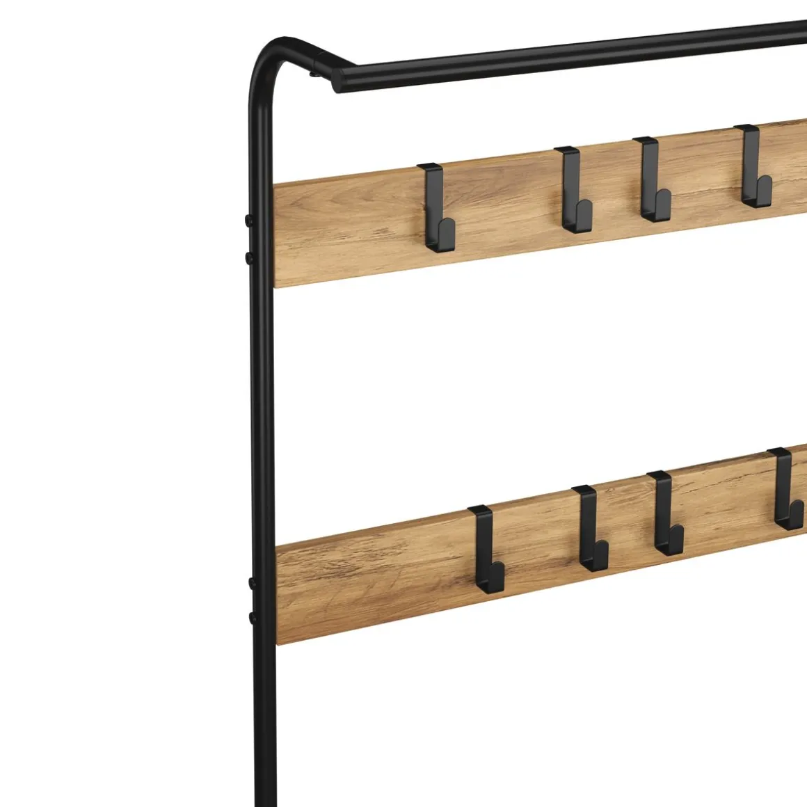 Garderobe Schuhregal 72 x 183 cm schwarz/braun