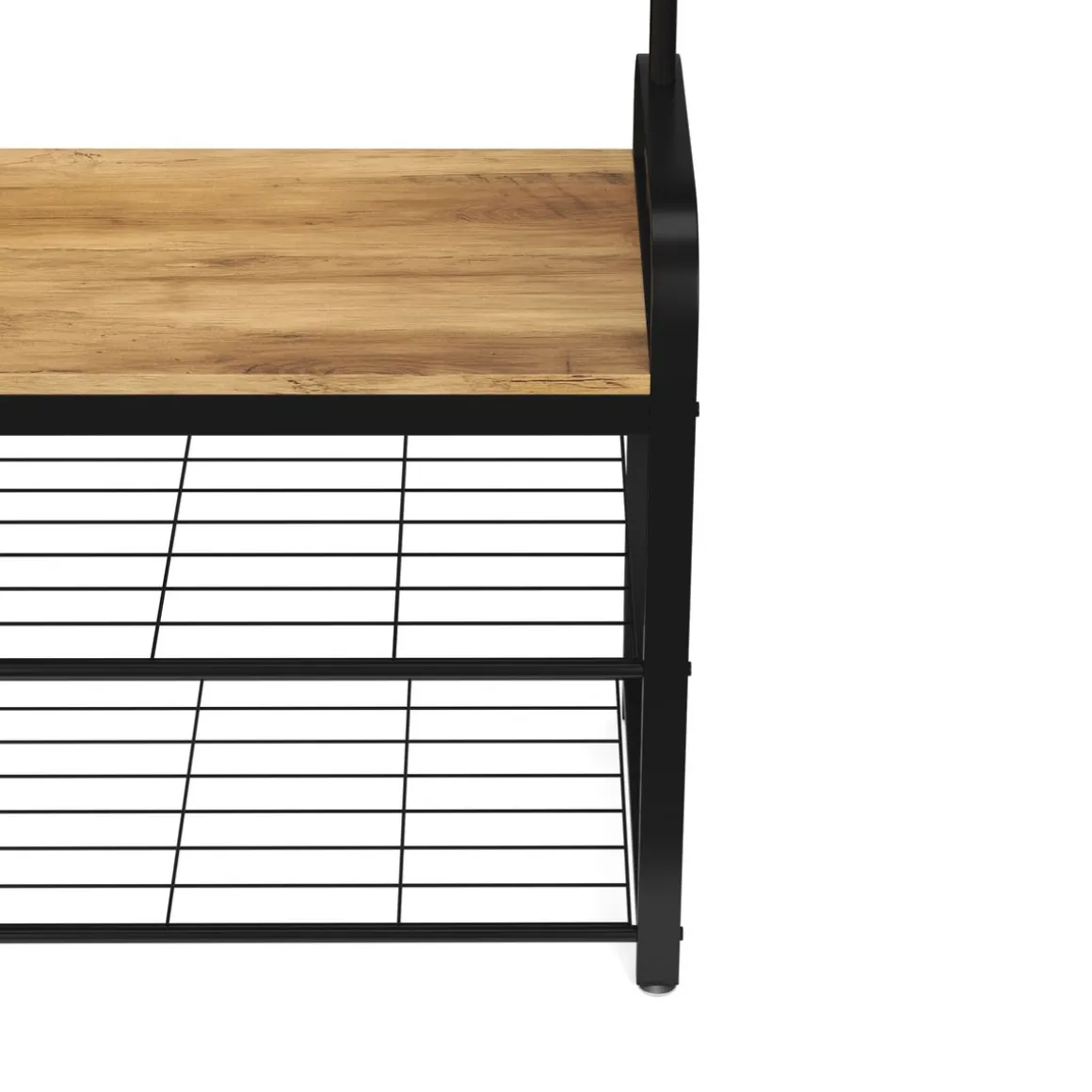 Garderobe Schuhregal 72 x 183 cm schwarz/braun